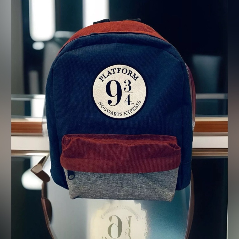 Harry Potter⚡️Hogwarts Platform 9 3/4 🚂 Maroon & Navy Mini Backpack Book Bag